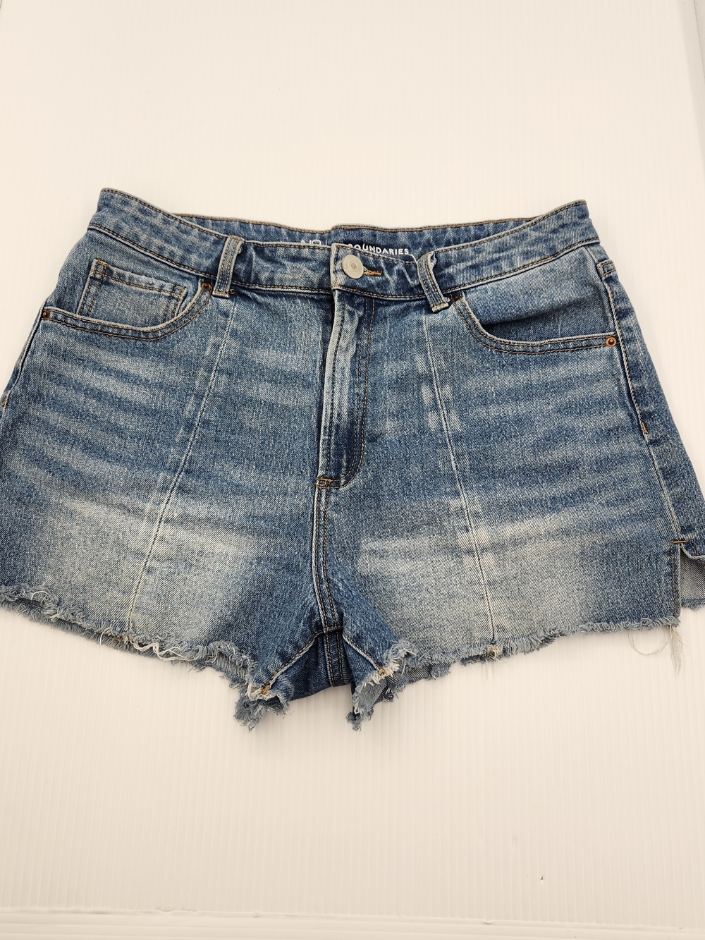 Women’s High-Rise Distressed Denim Shorts - Blue
